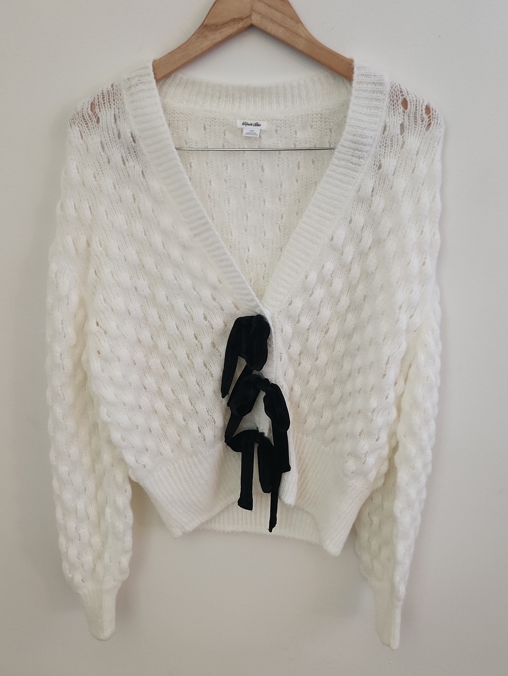 Kimchi Blue Urban Outfitters Cora Bow Cardigan Medium